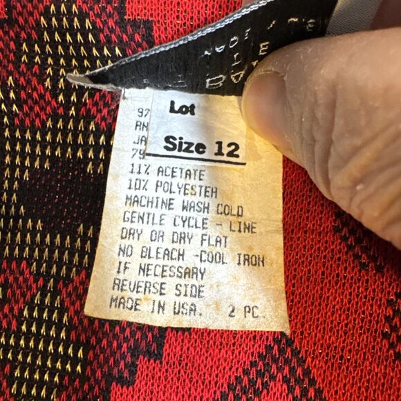 Tina Barrie Petites Jacket 12 USA L Southwest Print Cardigan Statement Sweater - Picture 4 of 10